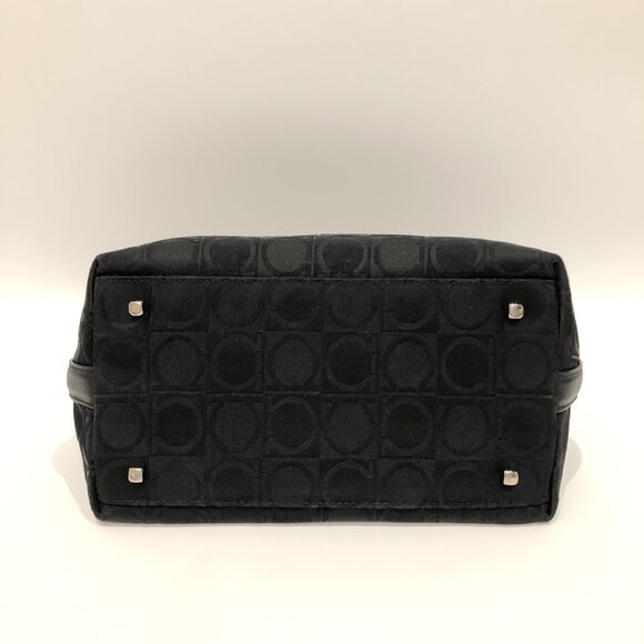 【10MK】Ferragamo Gancini Black Shoulder Bag sku# 85565 (gently used) - Picture 4 of 11